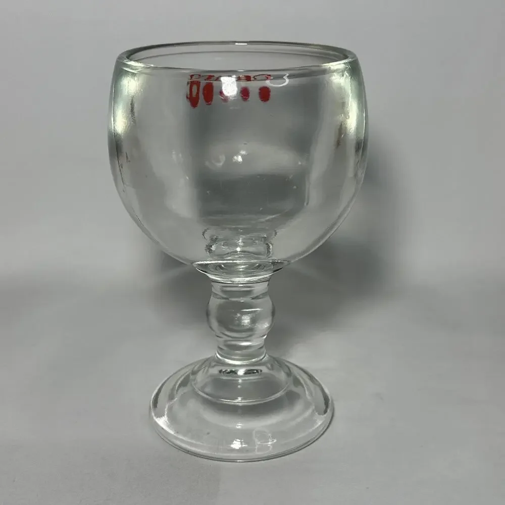 Vintage Coors Beer Heavy (2.5 Lbs) glass goblet Man Cave Barware 7.5x4.5” 16 oz